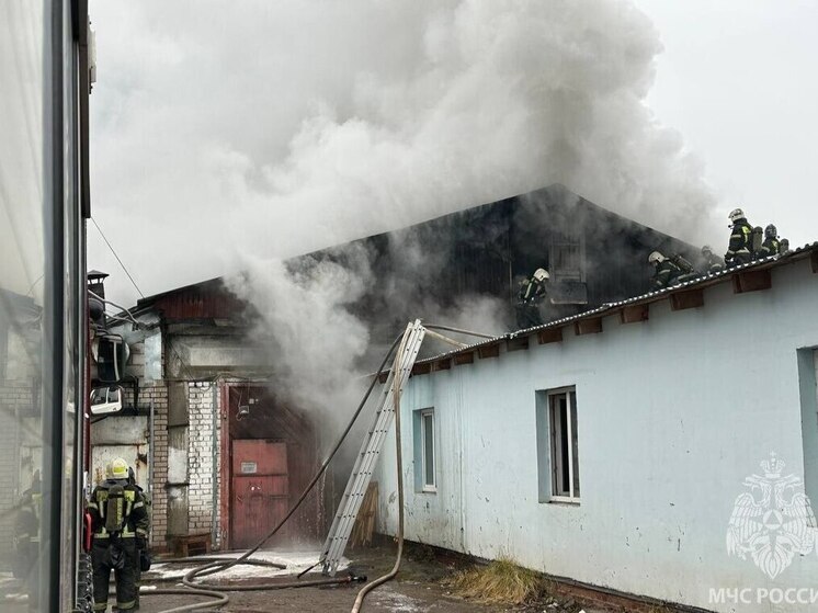 Началось расследование пожара в производственном здании в Иванове