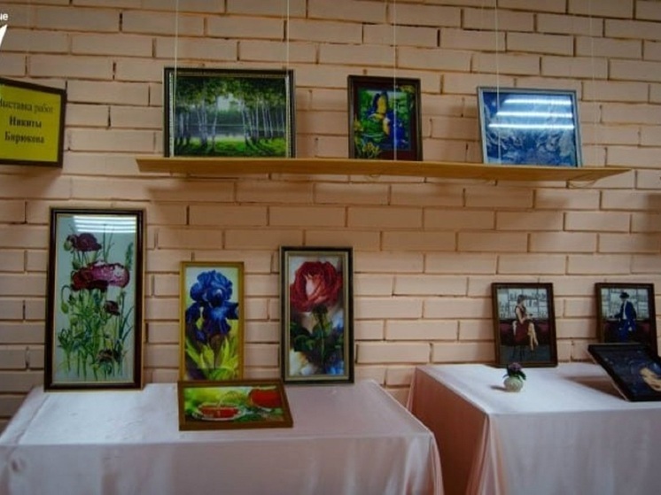 В Ясиноватском музее открылась выставка алмазной мозаики Никиты Бирюкова (0+)