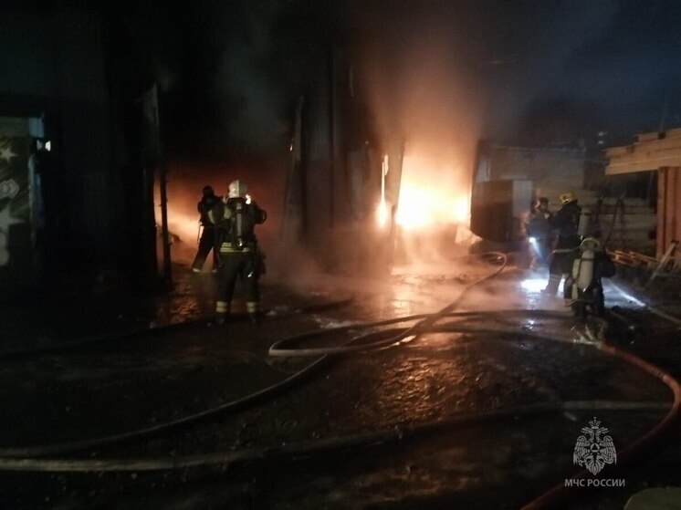 В Омске ликвидирован крупный пожар на складе