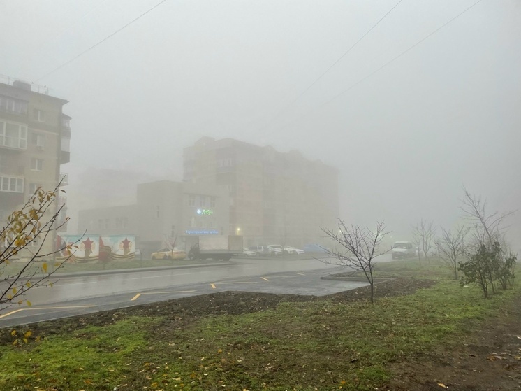 Густой туман накрыл Ростовскую область утром 23 ноября