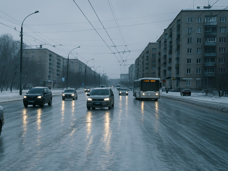 В Новосибирской области водителей предупредили о гололедице