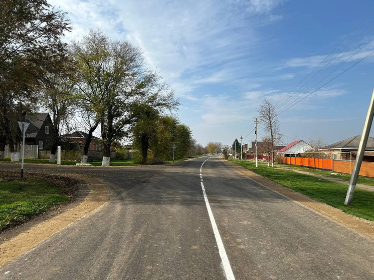 В станице Григорополисской на Ставрополье отремонтировали дорогу