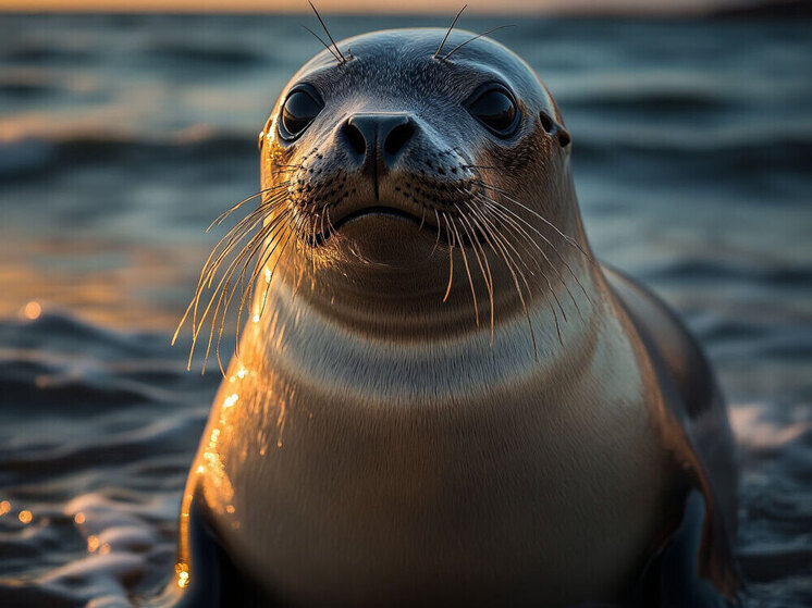 На побережье Баренцева моря нашли раненого тюленя