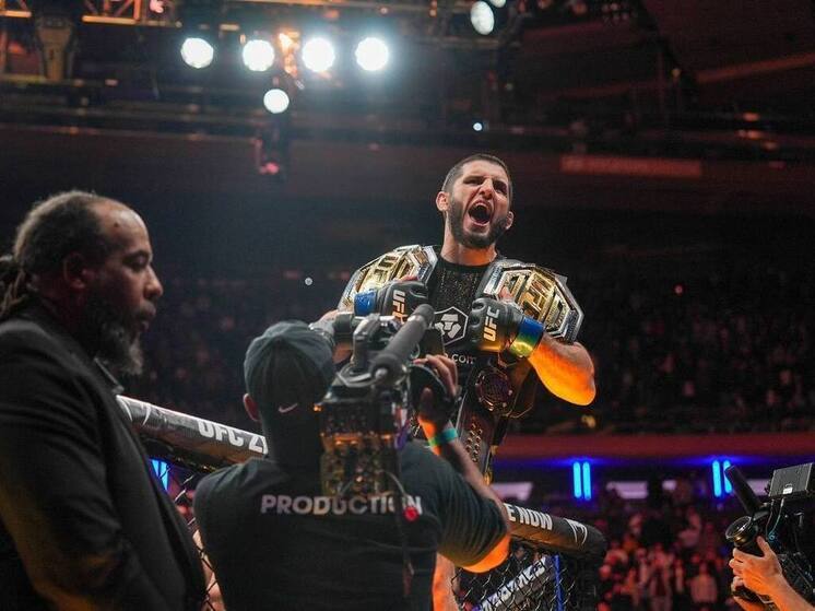 Ислам Махачев вернулся в Дагестан после завоевания нового титула UFC