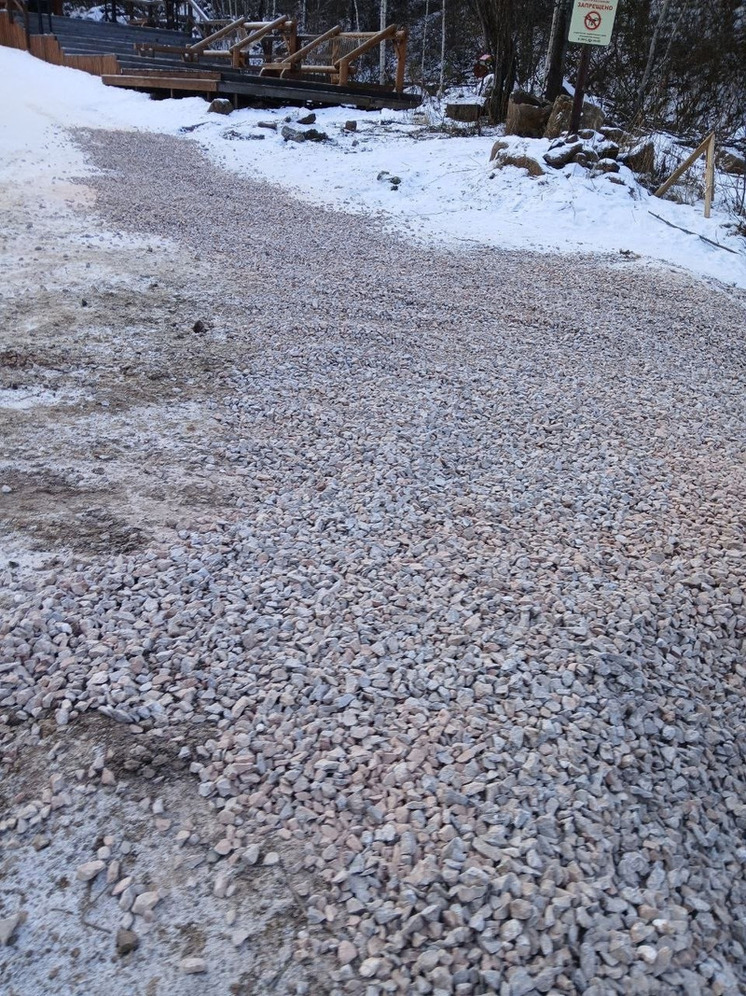 В нацпарке «Красноярские Столбы» восстановлена разрушенная ливнем дорога к гранитному карьеру