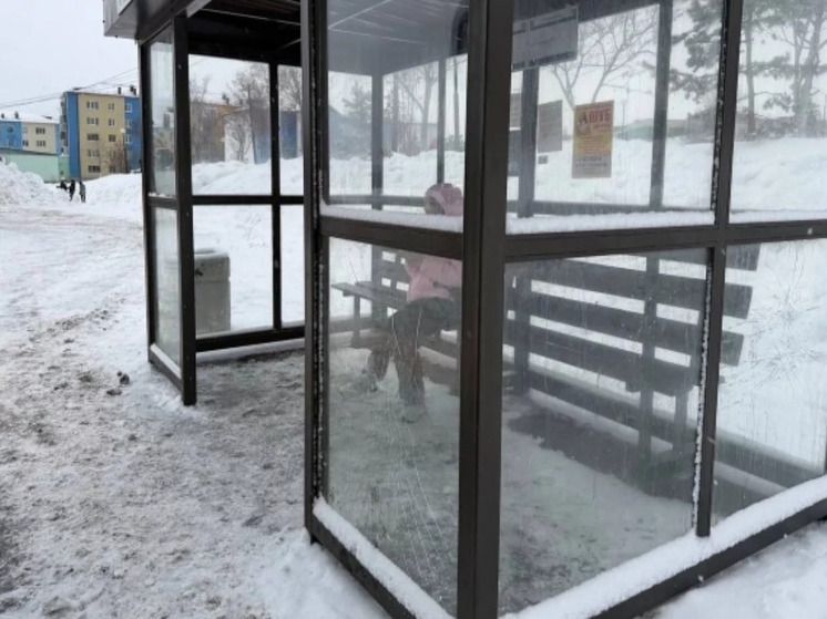 В Углегорске вандалы разбили стекла нового остановочного павильона