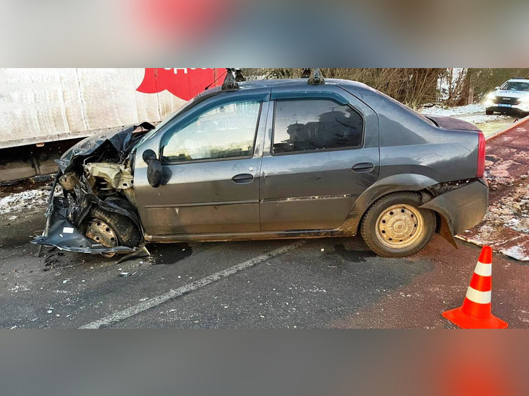 В Боровичском округе водитель «Рено» пострадал при столкновении с фургоном