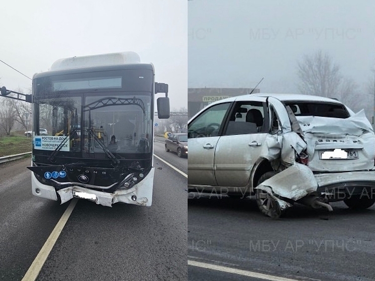 Двое человек пострадали в ДТП с пассажирским автобусом в Аксайском районе