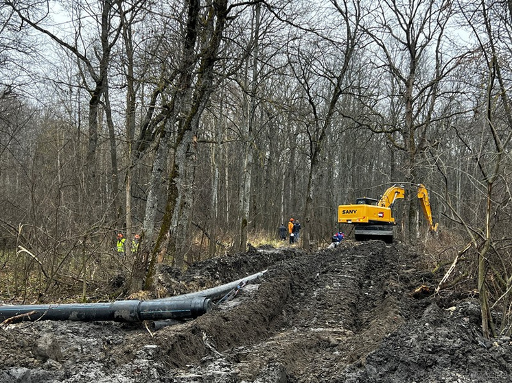 В Ахунах завершили первый из трех этапов реконструкции канализационного коллектора
