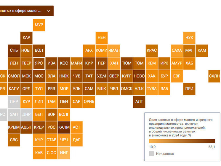 В Калмыкии насчитали больше всего занятых в малом и среднем бизнесе