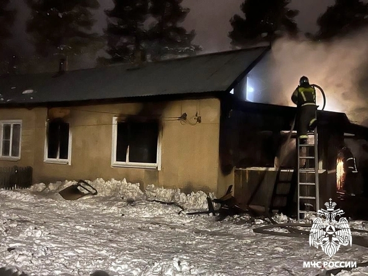 Житель Липиного Бора пострадал, пытаясь потушить пожар в доме