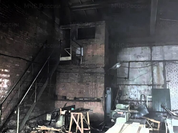 В Канаше произошел пожар в заброшенном здании