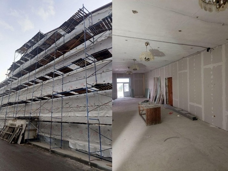 В Запорожском селе Терпенье продолжается ремонт Дома культуры