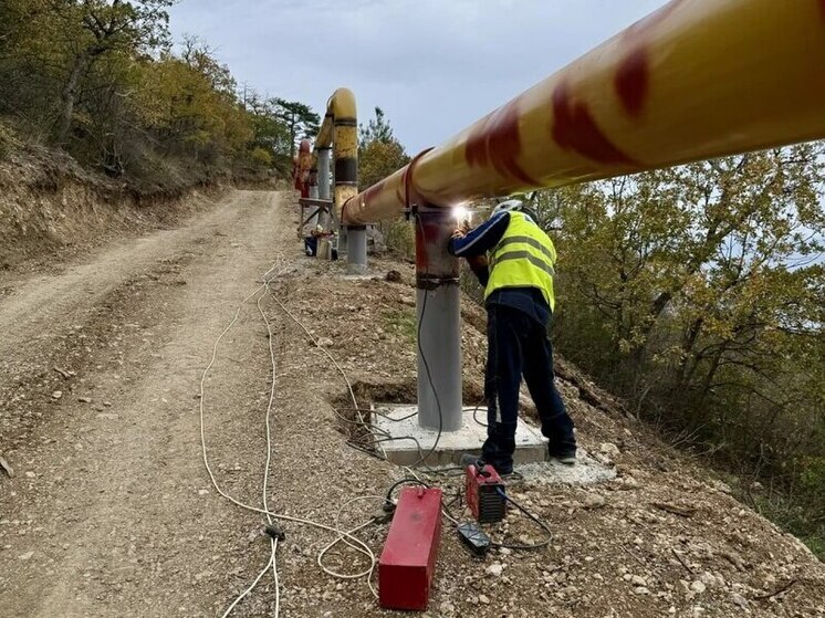 Межпоселковый газопровод строится на Южном берегу Крыма