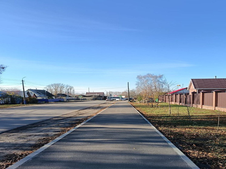 На улице Лесной в Сердобске завершено благоустройство тротуара