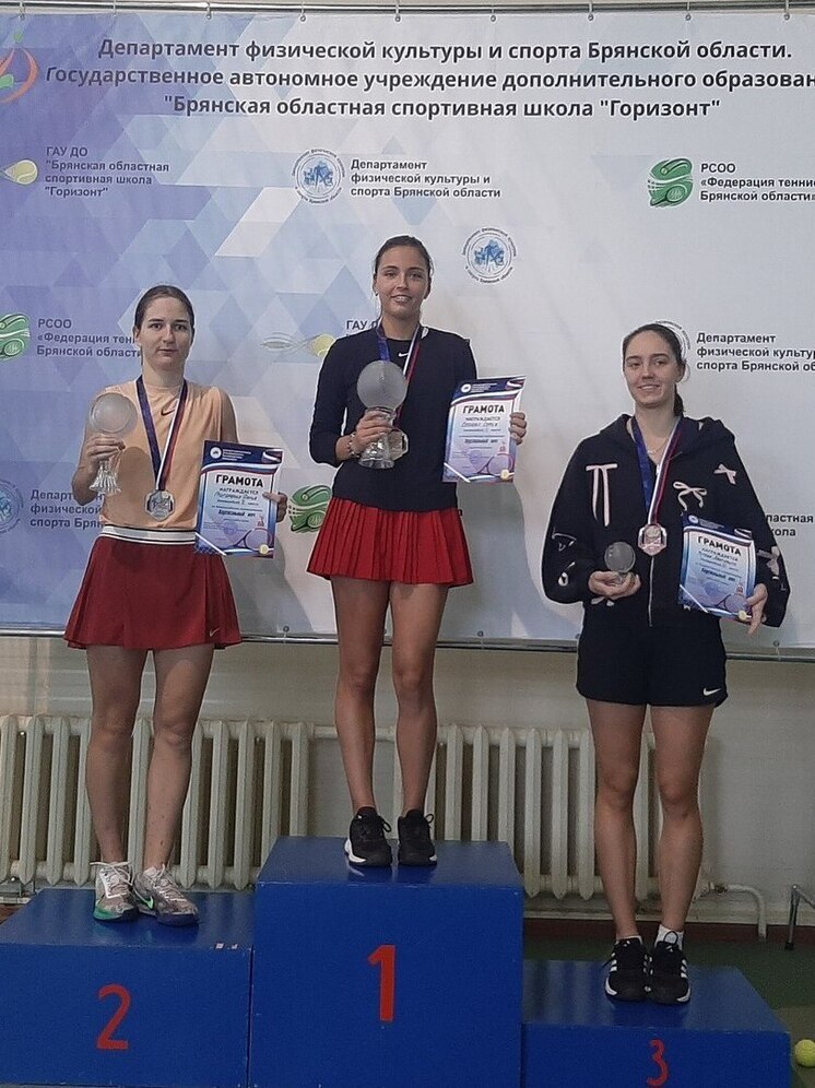 Брянские теннисистки завоевали медали турнира «Хрустальный мяч»