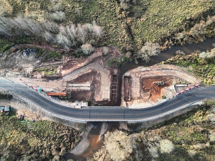 Мост через Переходу в Старорусском округе реконструировали на 25%