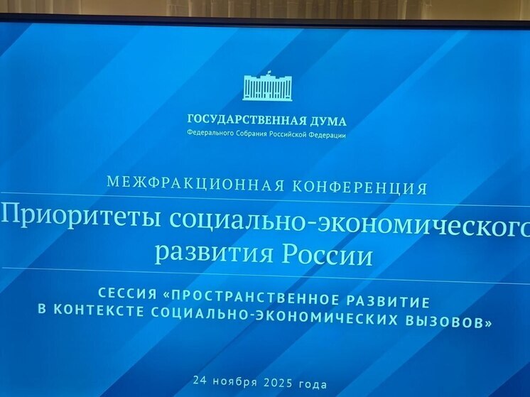 Председатель Магаданской областной Думы Анатолий Широков выступил с докладом на межфракционной конференции «Приоритеты социально-экономического развития России» в Государственной Думе