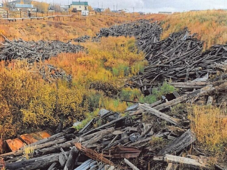 Прокурор заставил убрать в Тазовском огромную древесную свалку