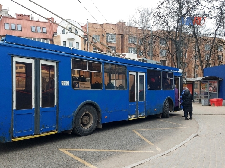 В Калуге троллейбусы временно меняют маршрут из-за отключения света