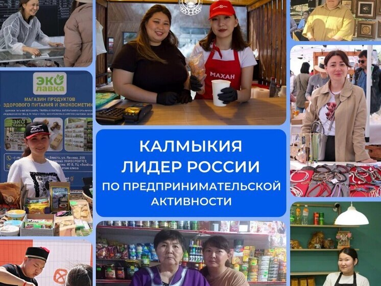 Калмыкия возглавила рейтинг предпринимательской активности