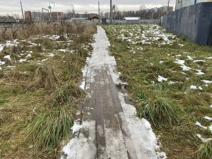 Семь строек в Петербурге поругали за плохую уборку снега