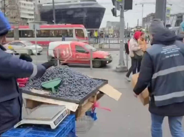 У метро «Пионерская» изъяли 37 килограмм голубики после рейда в Петербурге