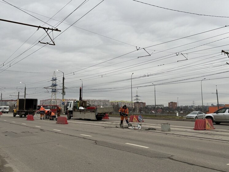 В Туле начали ремонт рельсов на месте ДТП с трамваем, где погибли 5 человек