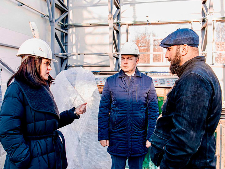 В Липецке строится новый спортивный зал при школе №47