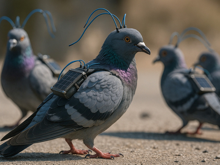 В РФ представили голубей-биодронов с нейрочипами для дистанционного управления