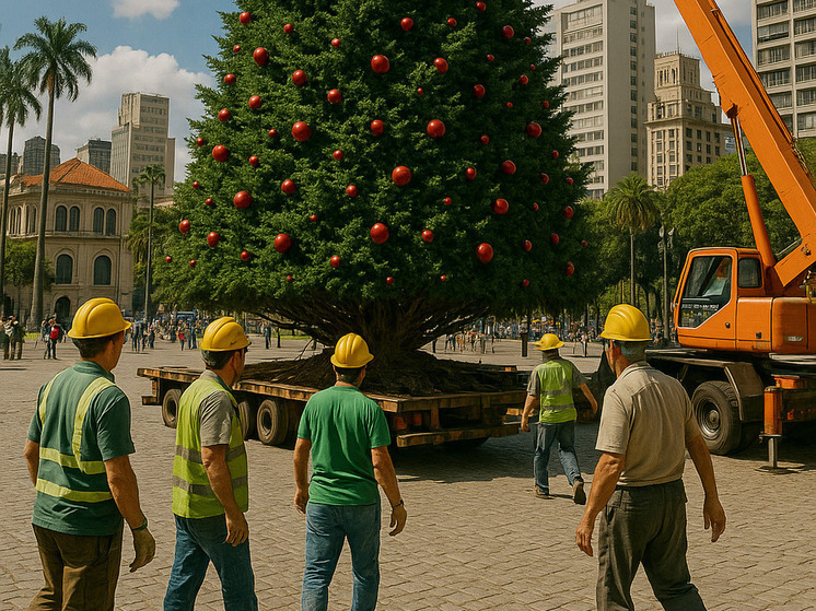 El Imparcial: рождественская ель убила рабочего в Бразилии