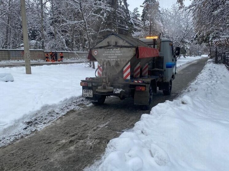 За сутки в Новосибирске вывезли более 21 тысячи кубометров снега