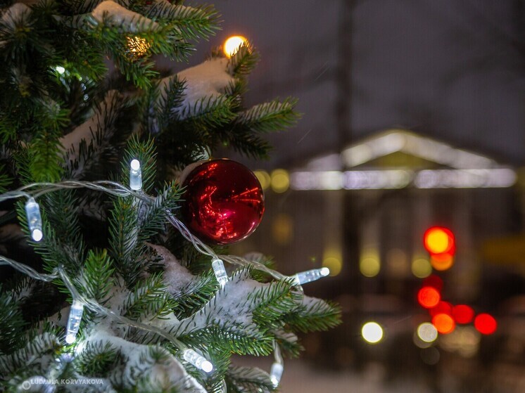 Горожан приглашают украсить новогоднюю елку на площади Кирова ангелами