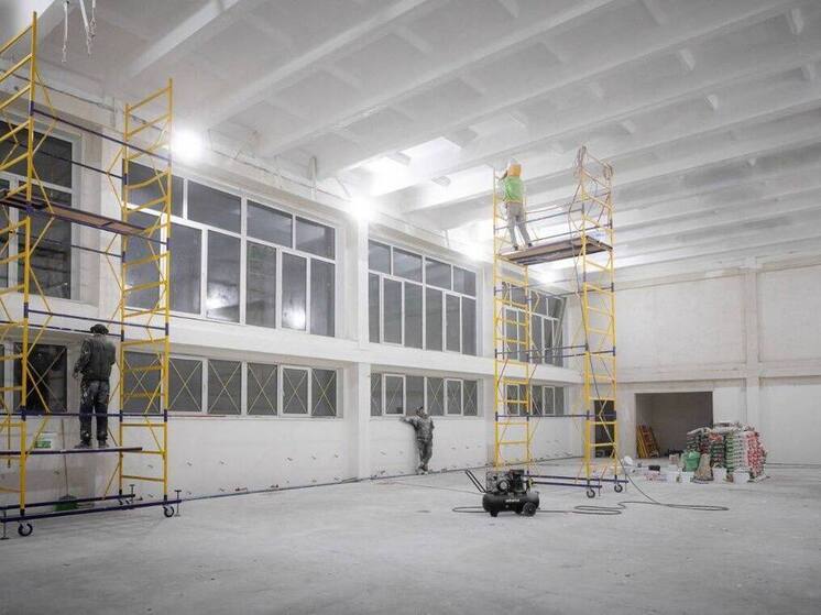 Ремонт спортзала в курской школе №36 задерживается из-за подрядчика