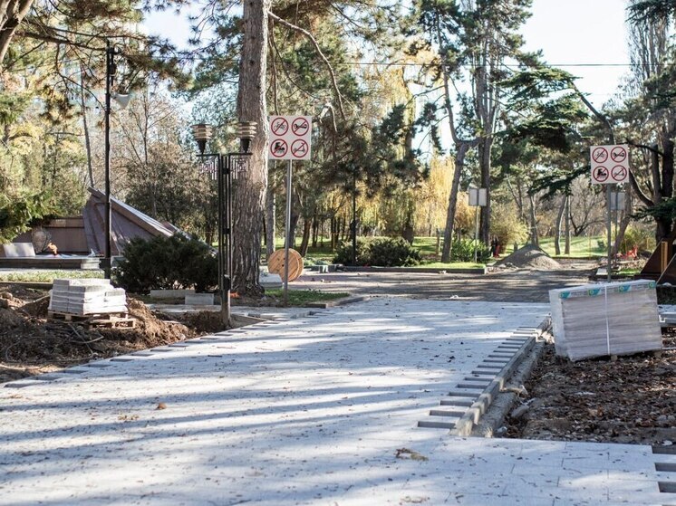 Благоустройство парка имени Гагарина в Симферополе завершено на 20%