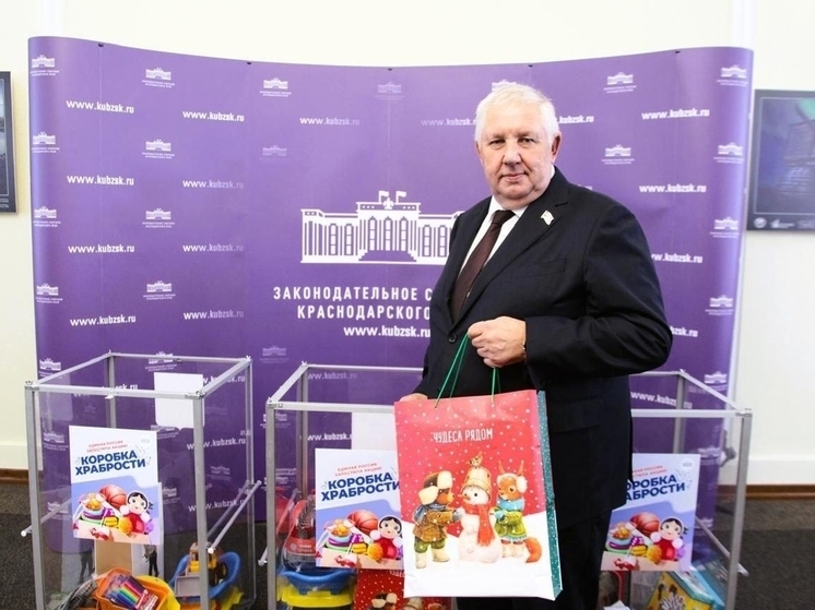 Депутат ЗСК Владимир Зюзин вновь стал участником благотворительной акции «Коробка храбрости»