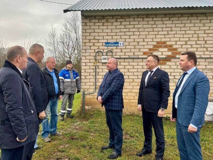 В деревне Слободка Чернского района ввели в эксплуатацию газопроводы