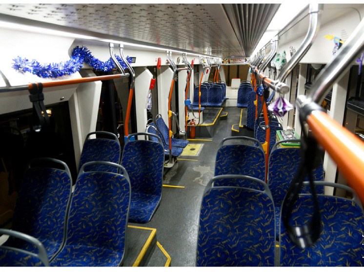 Новые трамваи в Череповце оформят по-новогоднему