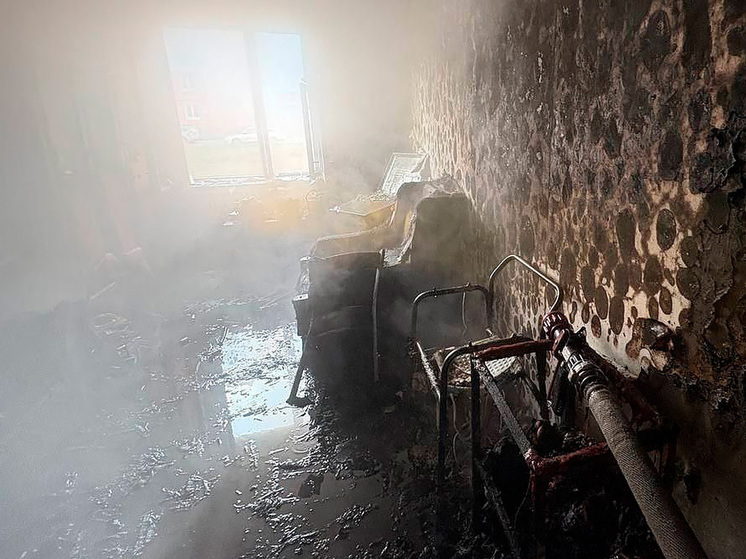 Пожар в Липецкой области отправил 84-летнюю пенсионерку в больницу