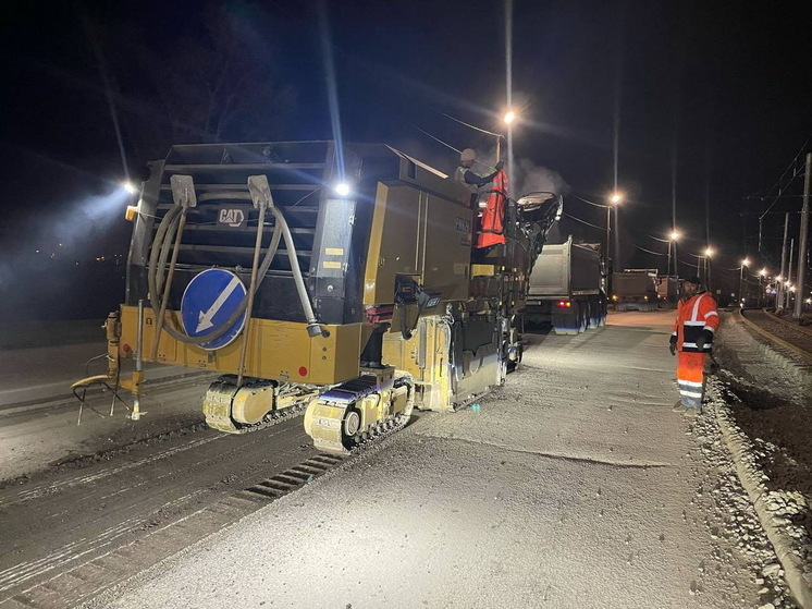 В Калининском районе отремонтировали дорогу