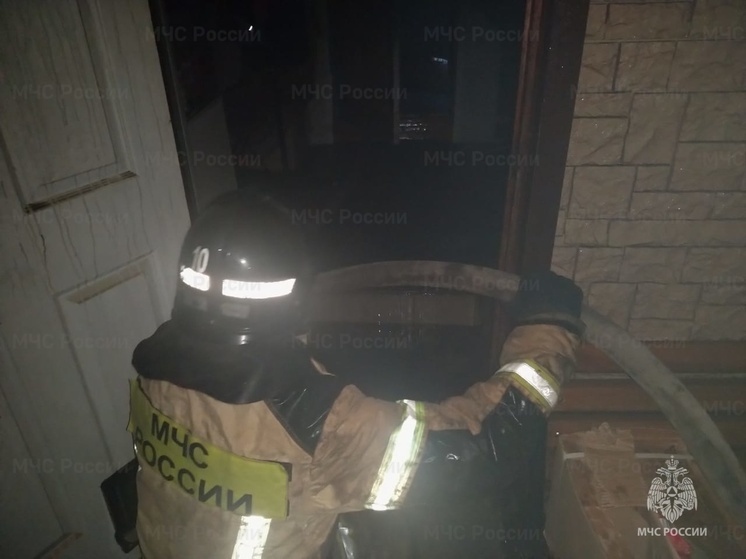 В Курской области спасли от огня жилой дом