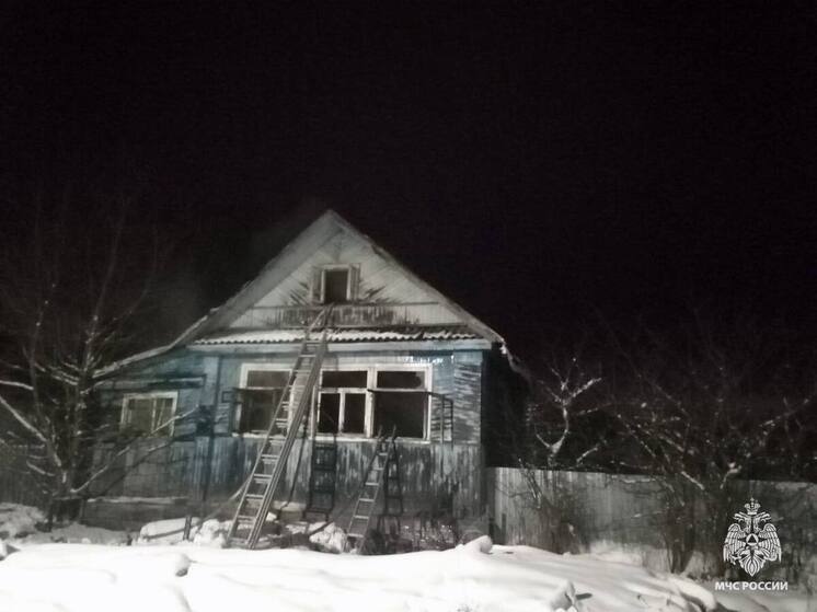 Мужчина погиб на пожаре в деревенском доме в Тверской области