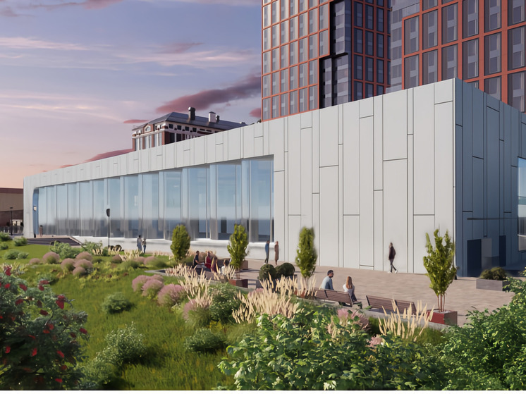 Нижегородцам показали эскиз нового выставочного зала на Черниговской