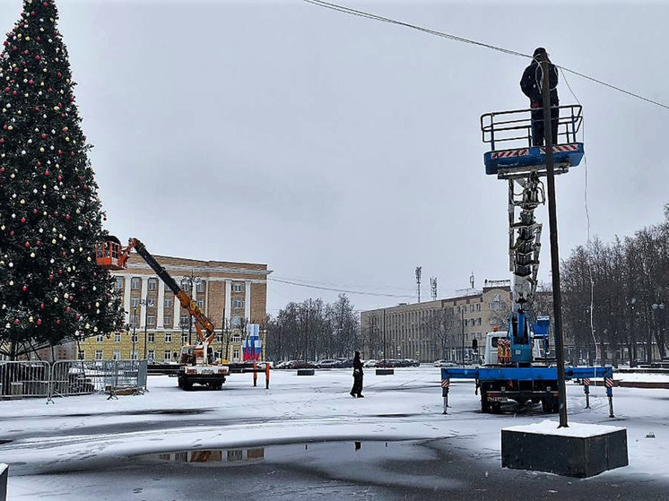 В Великом Новгороде начали собирать звездное небо из 17 тысяч огоньков