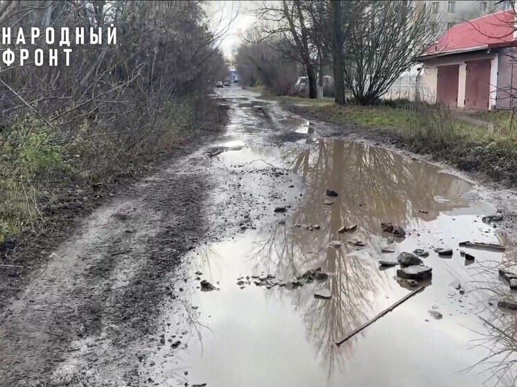 В Орле десятки лет разрушается дорога на улице Черепичной