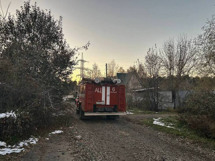 Зерноуборочный комбайн загорелся вблизи алтайского села