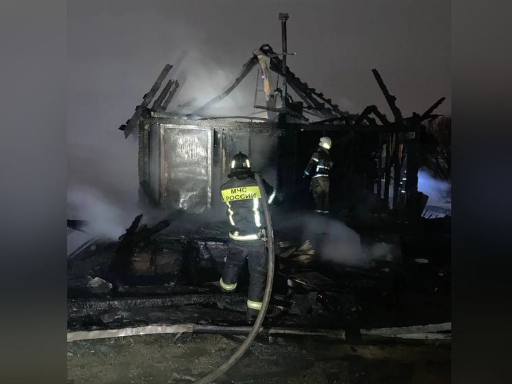 У бани в Валдае сгорела крыша