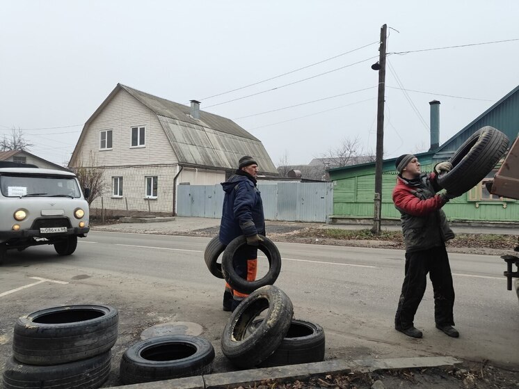 Конец эпохи «резиновых «лебедей»: в Тамбове массово убирают шины с клумб