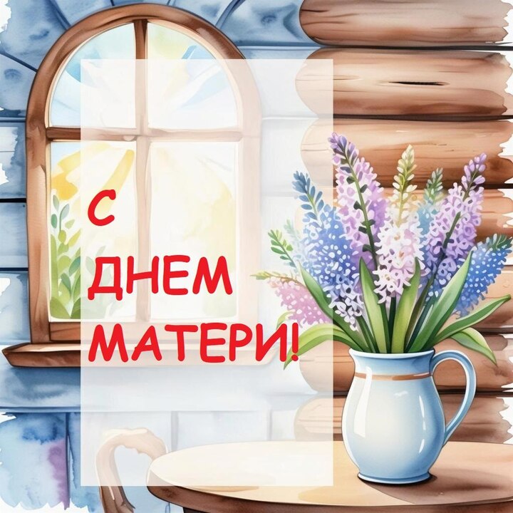 Открытка и поздравления на День матери