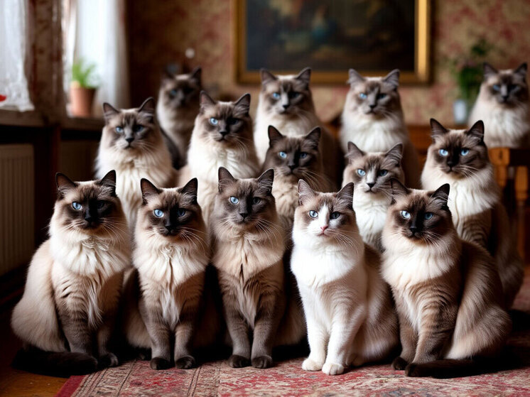 14 кошек остались без хозяйки в запертой квартире в Серпухове